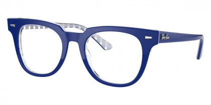 Color: Blue On Vichy Blue/White (8090) - Ray-Ban RX5377809050