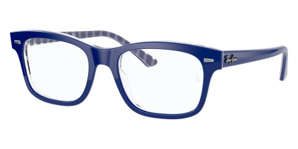 Color: Blue On Vichy Blue/White (8090) - Ray-Ban RX5383809052