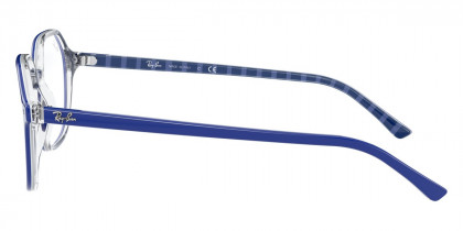 Color: Blue On Vichy Blue/White (8090) - Ray-Ban RX5394809049