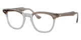 Color: Brown On Trasparent Gray (8112) - Ray-Ban RX5398811245