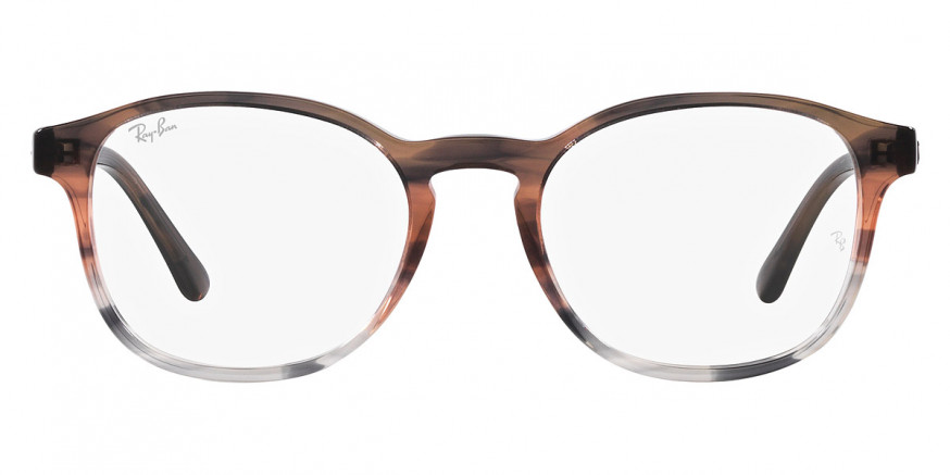 Ray-Ban™ RX5417 8251 52 - Striped Brown and Red