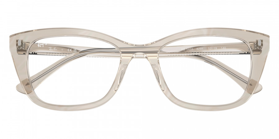 Color: Photo Waves Gray (8291) - Ray-Ban RX5433829152