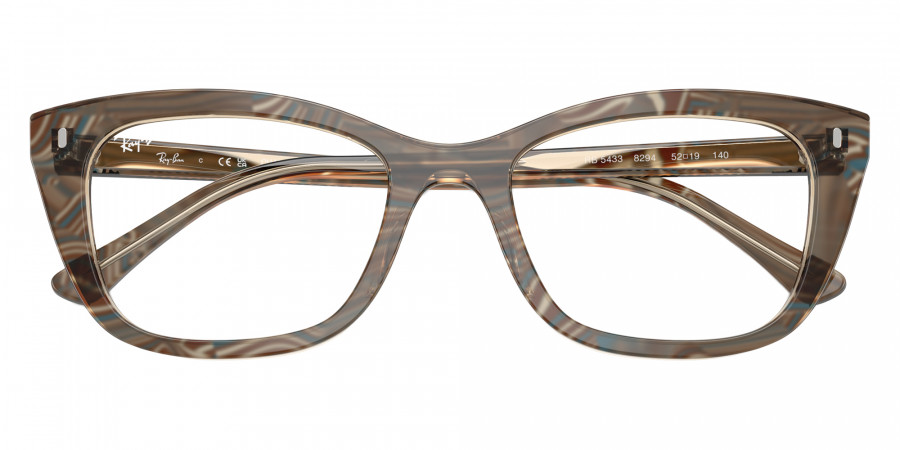 Color: Photo Waves Brown (8294) - Ray-Ban RX5433829450