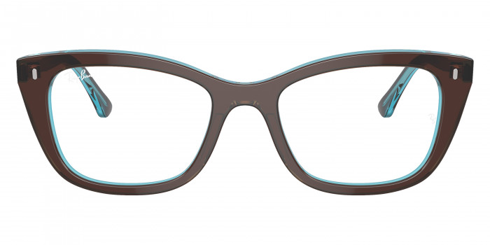Ray-Ban™ RX5433 8366 50 - Brown on Transparent Blue