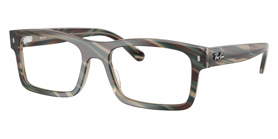 Color: Photo Striped Gray (8381) - Ray-Ban RX5435838154