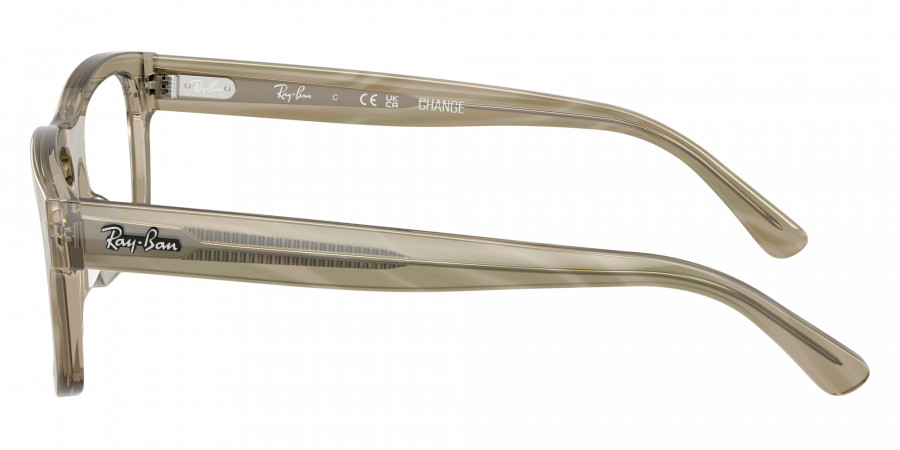 Color: Photo Striped Gray (8381) - Ray-Ban RX5435838154