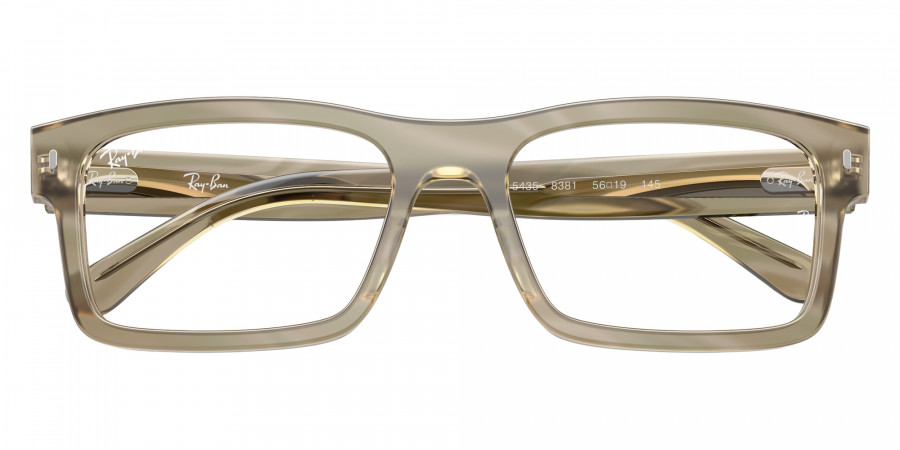 Color: Photo Striped Gray (8381) - Ray-Ban RX5435838154