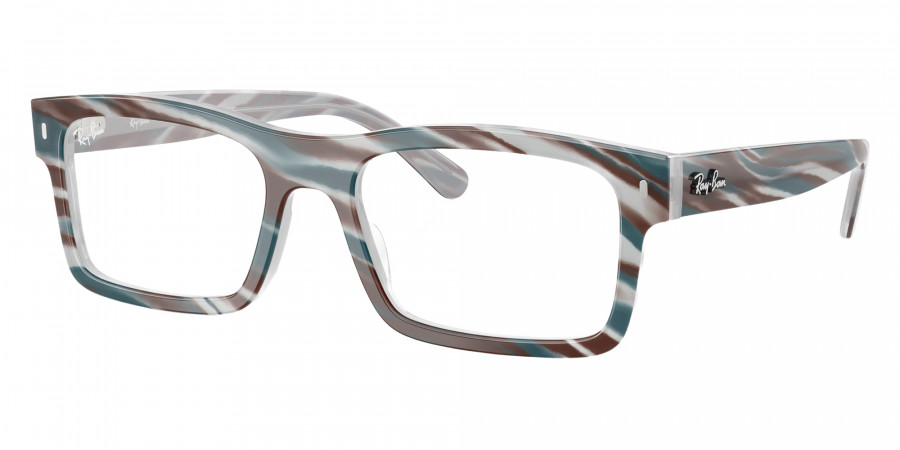 Color: Photo Striped Light Blue (8382) - Ray-Ban RX5435838254