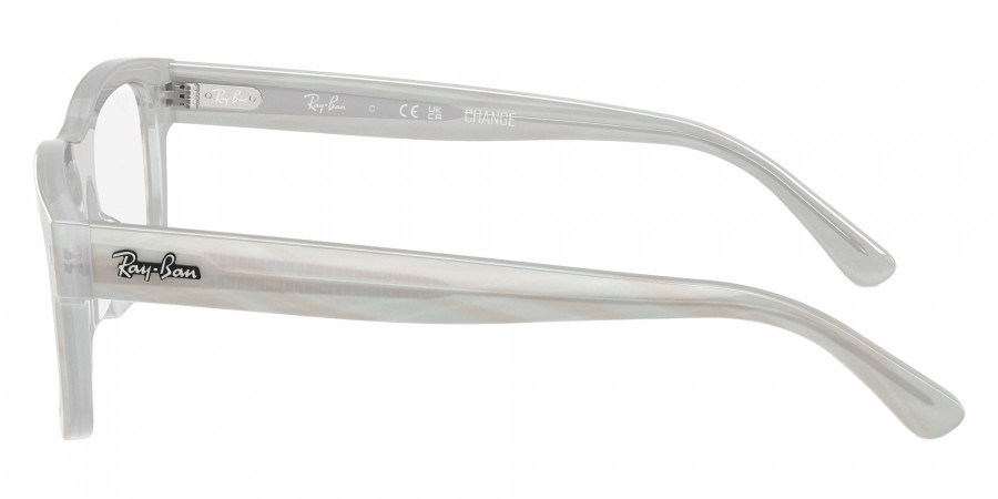 Color: Photo Striped Light Blue (8382) - Ray-Ban RX5435F838256