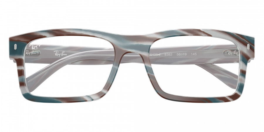 Color: Photo Striped Light Blue (8382) - Ray-Ban RX5435F838256