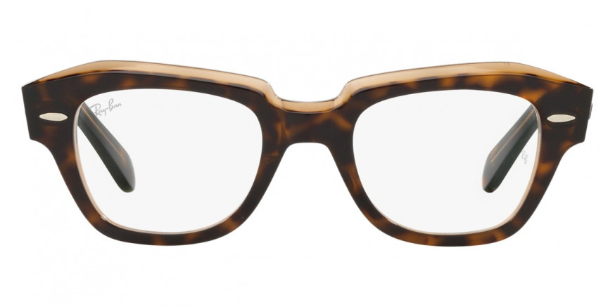 Ray-Ban™ State Street RX5486 5989 48 - Havana on Transparent Brown