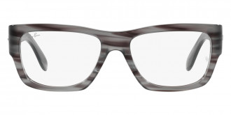 Ray-Ban™ Nomad Wayfarer RX5487 8055 52 - Striped Gray