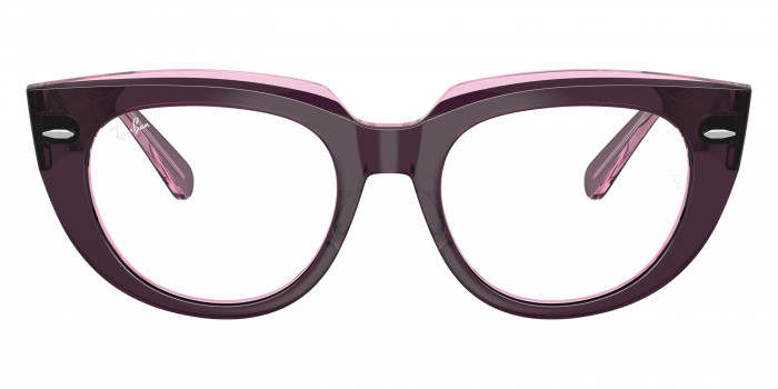 Ray-Ban™ Doreen RX5586 8364 48 - Violet on Transparent Pink