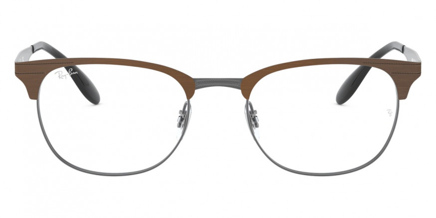 Color: Top Brushed Dark Brown on Gunmetal (2862) - Ray-Ban RX6346286252