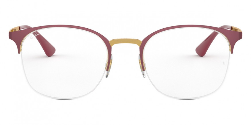 Ray-Ban™ RX6422 3007 49 - Matte Bordeaux On Rose Gold