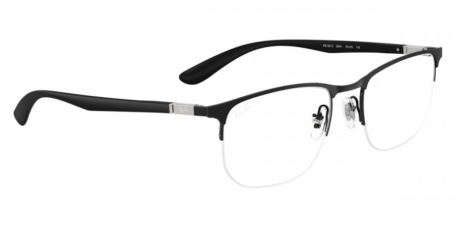 Color: Matte Black on Black (2904) - Ray-Ban RX6513290453