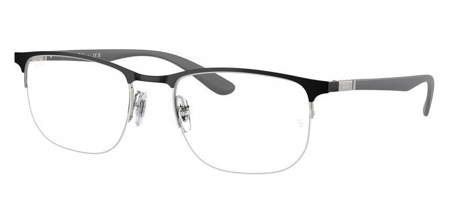 Ray-Ban™ RX6513 3163 53 - Black on Silver/Sand Gray