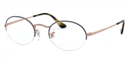 Color: Top Blue on Matte Copper (3035) - Ray-Ban RX6547303549