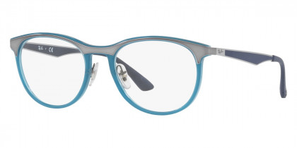 Color: Shiny Transparent Blue (8017) - Ray-Ban RX7116801753