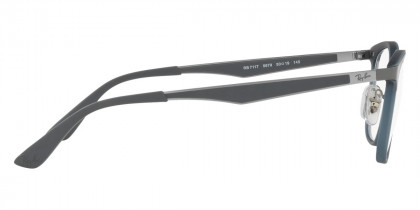 Color: Matte Transparent Gray/Blue (5679) - Ray-Ban RX7117567950