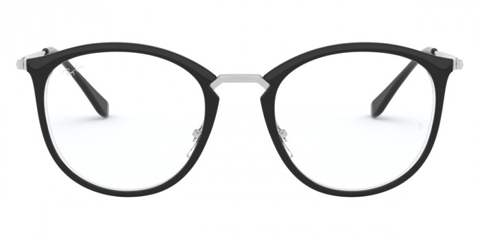 Ray-Ban™ RX7140 5852 49 - Black On Transparent