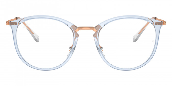 Ray-Ban™ RX7140 8336 51 - Transparent Light Blue/Rose Gold