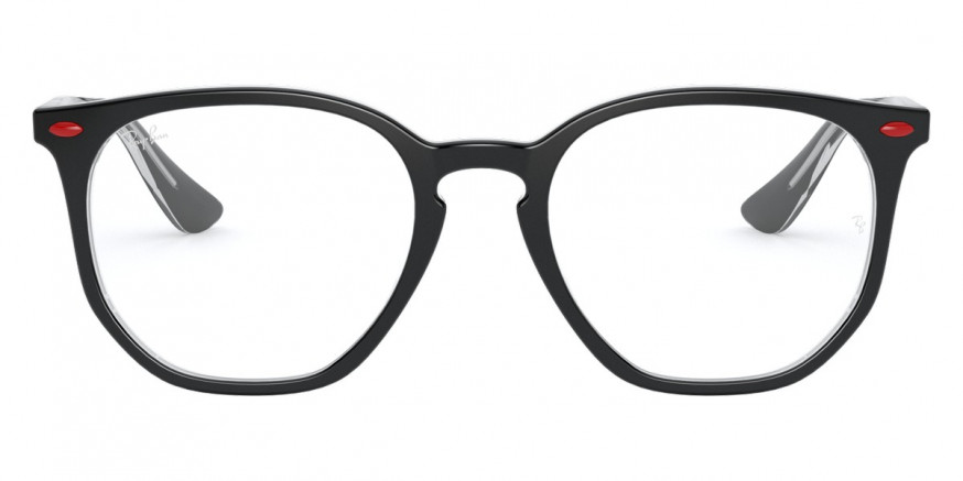 Color: Black On Transparent (F640) - Ray-Ban RX7151MF64050