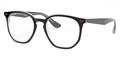 Color: Black On Transparent (F640) - Ray-Ban RX7151MF64050