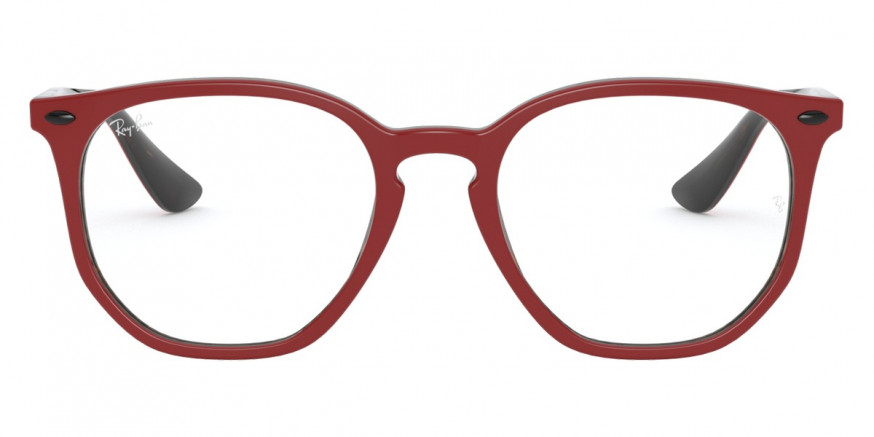 Color: Red On Havana (F643) - Ray-Ban RX7151MF64350