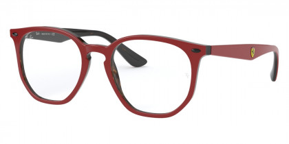 Color: Red On Havana (F643) - Ray-Ban RX7151MF64350