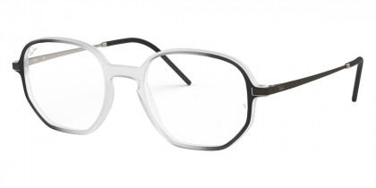 Color: Transparent On Black (5789) - Ray-Ban RX7152578952