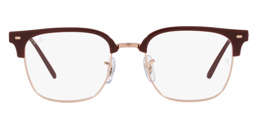 Ray-Ban™ New Clubmaster RX7216 8209 49 - Bordeaux on Rose Gold