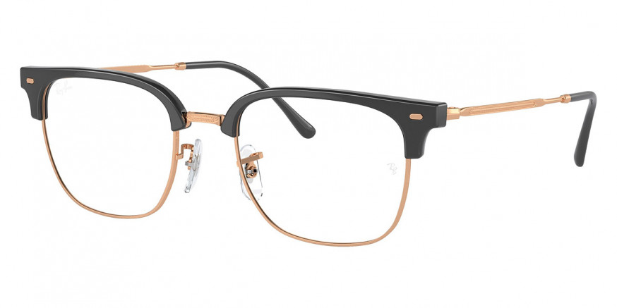 Ray-Ban™ New Clubmaster RX7216 8322 51 - Dark Gray on Rose Gold