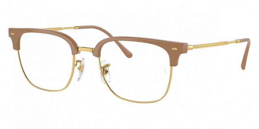 Ray-Ban™ New Clubmaster RX7216F 8342 53 - Beige on Gold