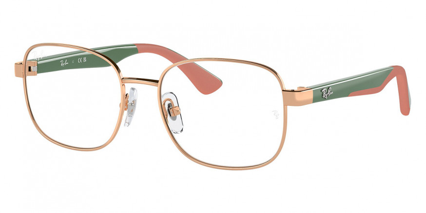 Ray-Ban™ RY1059 4089 49 - Rose Gold/Green on Pink