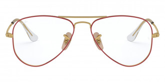Ray-Ban™ Junior Aviator RY1089 4075 52 - Gold on Top Red