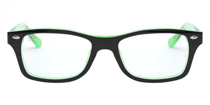 Ray-Ban™ RY1531 3764 48 - Black On Green Transparent