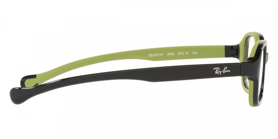 Color: Black on Rubber Green (3882) - Ray-Ban RY9074V388241
