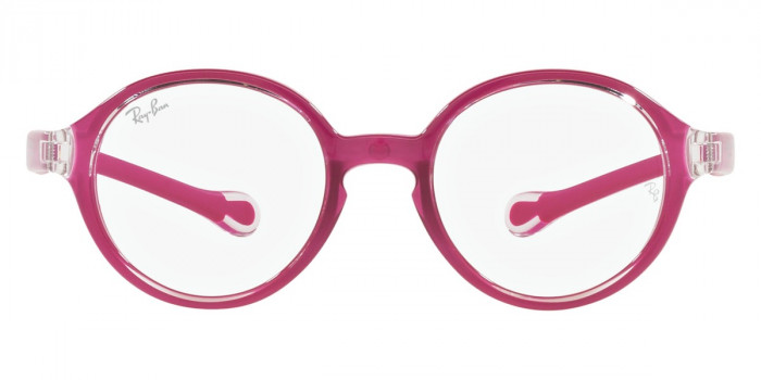 Ray-Ban™ RY9075V 3878 35 - Transparent on Rubber Fuchsia