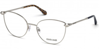 Color: Shiny Palladium/Black and Leopard Print (016) - Roberto Cavalli RC5065Lucignano01655