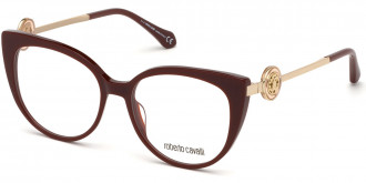 Color: Shiny Burgundy/Shiny Light Gold/Shiny Transparent Champagne Medallion (069) - Roberto Cavalli RC5075Mozzano06951