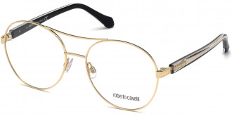 Color: Shiny Pink Gold/Shiny Transparent Gray and Black (032) - Roberto Cavalli RC5079Nardi03255
