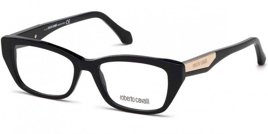Color: Shiny Black/Shiny Pink Gold (001) - Roberto Cavalli RC5082Orcia00151