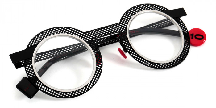 Sabine Be™ Be Gipsy Hole black09 43 - Black Lacquered Perforated/Polished Palladium