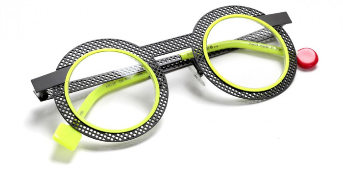 Sabine Be™ Be Gipsy Hole 498 43 - Perforated Satin Taupe/Neon Yellow Satin