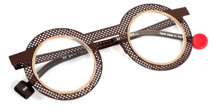 Sabine Be™ Be Gipsy Hole 565 43 - Satin Dark Chocolate Perforated/Polished Yellow Gold