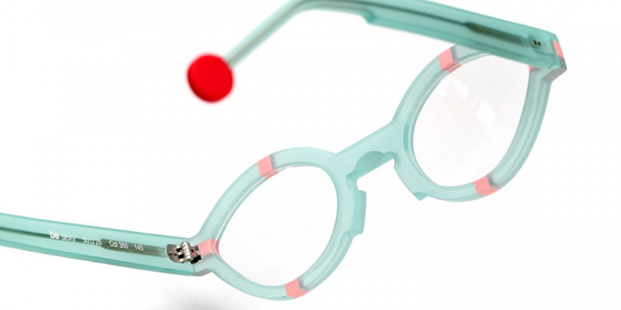 Color: Matte Translucent Turquoise/Mat Peach (360) - Sabine Be SBESEX360155650