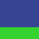 Shiny Majorelle Blue/Satin Neon Green