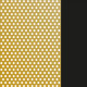 Pale Yellow Gold Polished Perforated/Shiny Black