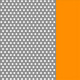 Perforated Satin Gray/Neon Orange Satin